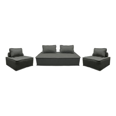 Ensemble chauffeuses pour canapé modulable 4 places tissu capitonné DAO SWEEEK