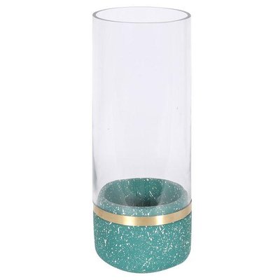 Photophore en verre et terrazzo noir Muzz ZAGO