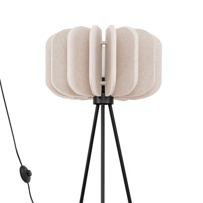 Lampadaire Feutre Beige E27 1 Mula EDEN