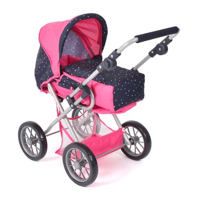 Poussette combinée Leni Rose bleu marine avec pois BAYER CHIC 2000