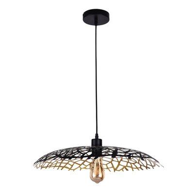 Suspension Leaf Metal Noir Et Or Pm MILLUMINE