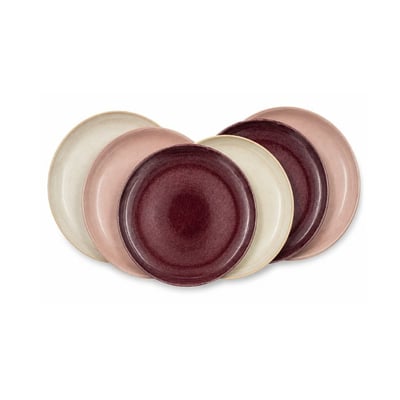 Lot de 6 assiettes à dessert, TERRA ARTIME