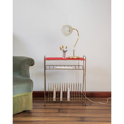 Porte-vinyles en laiton Marius N°160 - Bon état DEBONGOUT