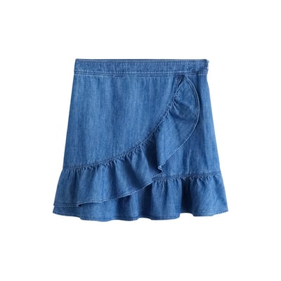 Mini jupe en jean à volants NEXT