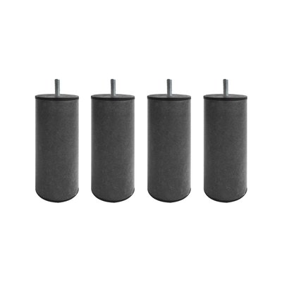 Pied cylindrique métal (lot de 4) SOMEO