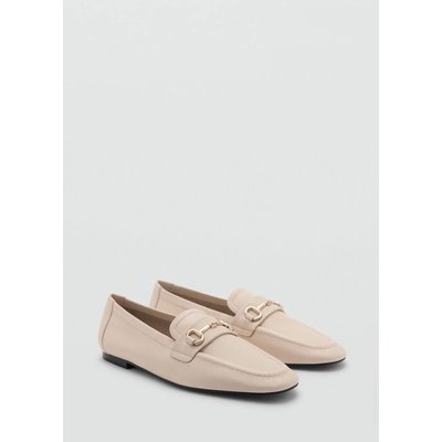 Mocassins cuir boucle MANGO