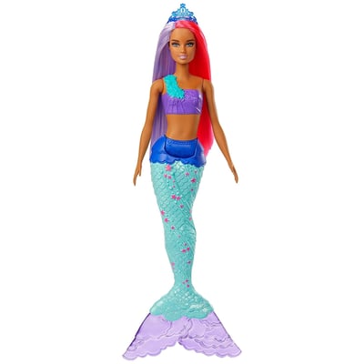 Dreamtopia poupée sirène aux cheveux roses et violets MATTEL