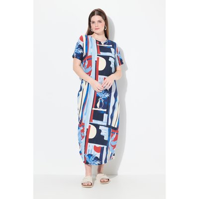 Robe maxi, vases, col rond, manches courtes ULLA POPKEN