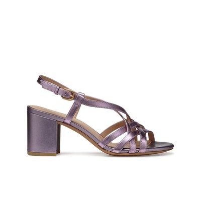 Sandalen met hak, leer, Virnilisa 65 GEOX