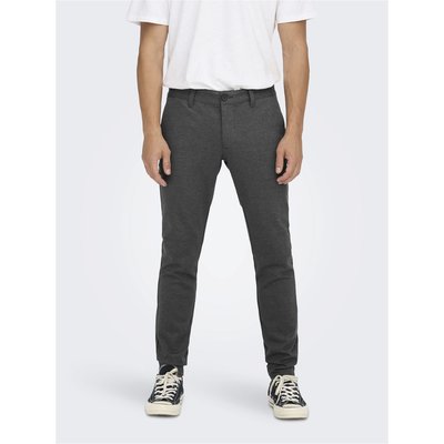 Pantalon slim tapered Mark motif chevrons ONLY & SONS