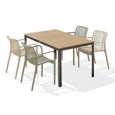 Ensemble repas de jardin en aluminium BOSTON DCB GARDEN