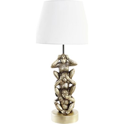 Lampe en résine, singes, Colonial RECOLLECTION