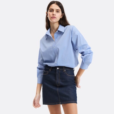 Signatures Apolline Oversized Shirt in Striped Print LA REDOUTE COLLECTIONS