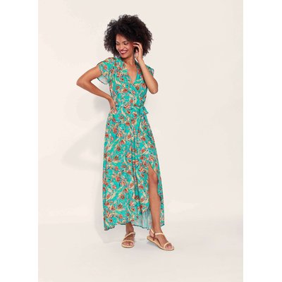 Robe longue cache-coeur ecovero ELEZA LA FIANCÉE