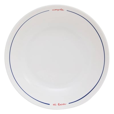 Lot de 6 assiettes creuses rondes en porcelaine FRA ATMOSPHERA
