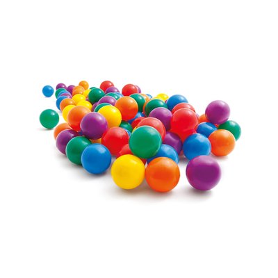 Sac de 100 balles fun 80 mm pour aires de jeux gonflables INTEX
