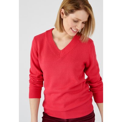 Pull col "V" maille jersey DAMART