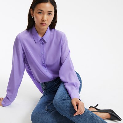 Camicia in seta, maniche lunghe LA REDOUTE COLLECTIONS