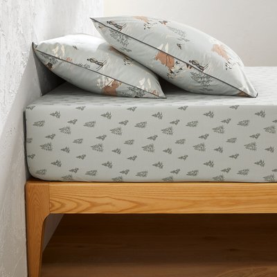 Drap-housse percale de coton bonnet 30 cm, Orvaz LA REDOUTE INTERIEURS
