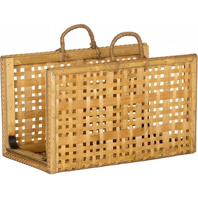 Porte revues en bambou et rotin naturel style bohème RECOLLECTION