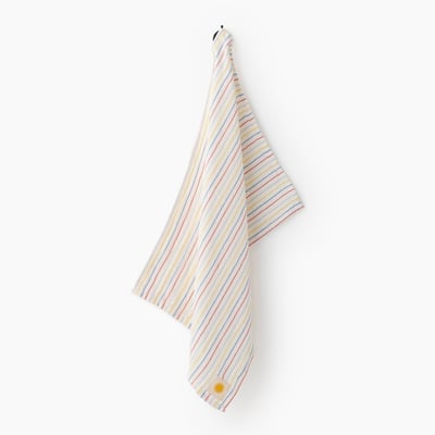 Torchon en gaze de coton rayé, 50x70cm, 100% coton MONOPRIX