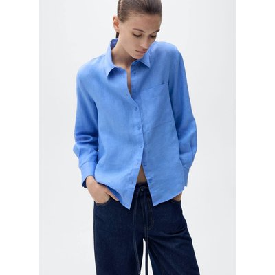 Chemise lin poche MANGO