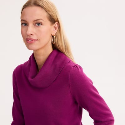 Pull col boule, manches longues, toucher très doux ANNE WEYBURN