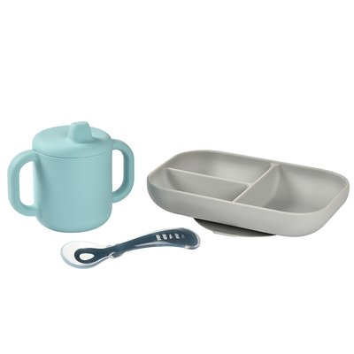 Coffret repas d'apprentissage en silicone BEABA
