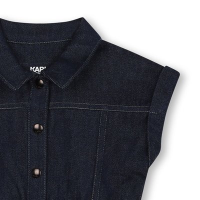 Robe denim coton et lyocell KARL LAGERFELD KIDS