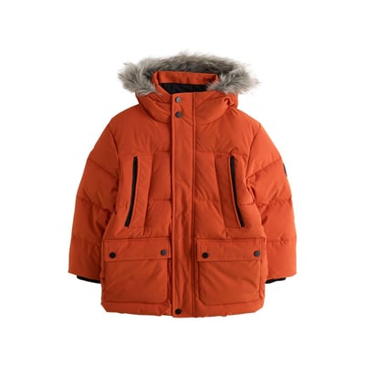 Parka chaude imperméable avec imitation fourrure NEXT