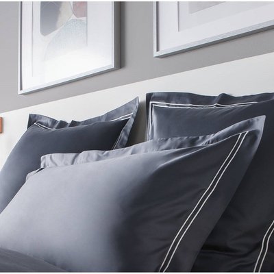 Taies d'oreiller satin de coton RADIEUSE lot de 2 MPC MAISON