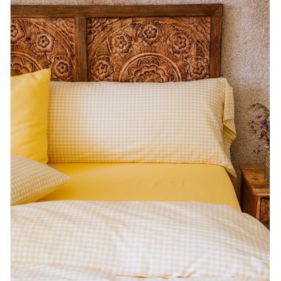 Taie de traversin en percale de coton bio, VICHY KADOLIS