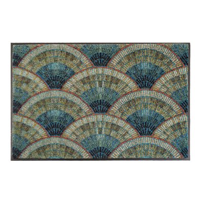 Tapis decor caoutchouc & nylon Ecailles GARNIER THIEBAUT