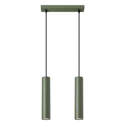 Suspension Acier Vert Olive GU10 2 Lagos EDEN