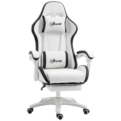 Fauteuil gaming Revêtement synthétique Noir HOMCOM