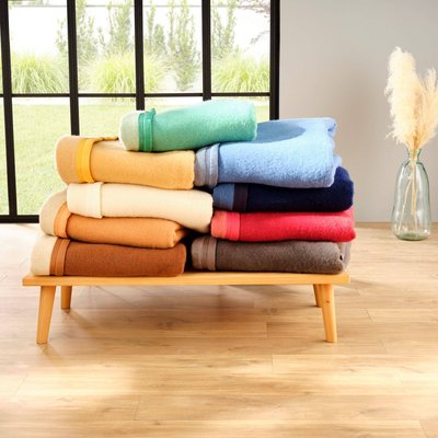 Couverture 100% laine Woolmark - VOLTA 700 G TOISON D OR