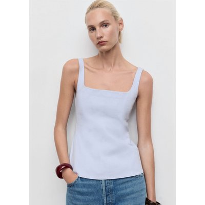 Top coton évasé MANGO