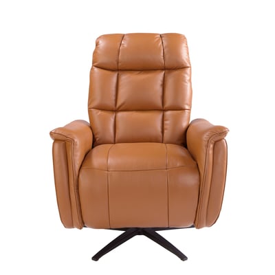 Fauteuil pivotant en cuir ANGEL CERDA