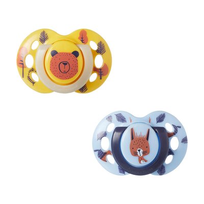 Lot de 2 sucettes Closer to Nature Fun 6-18 mois TOMMEE TIPPEE