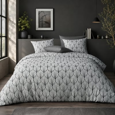 Parure housse de couette en microfibre, MUCHA C DESIGN HOME TEXTILE