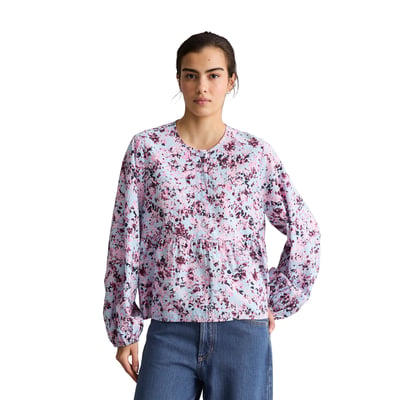 Blouse crinkle relaxed en mélange de viscose imprimée MARC O’POLO DENIM