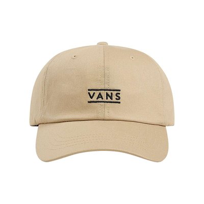Casquette strapback en coton beige unie avec logo noir brodé VANS