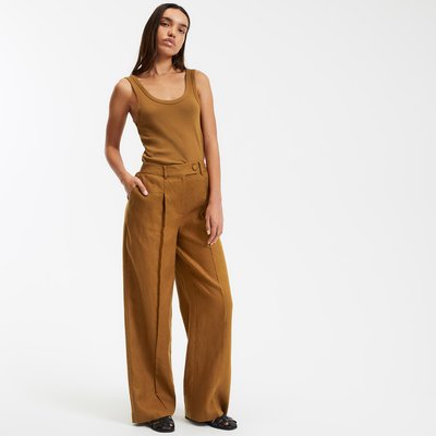 Pantalón ancho de lino, Signature JOSEPHA LA REDOUTE COLLECTIONS