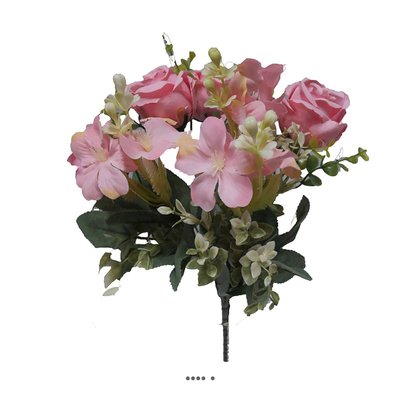 Bouquet de mini fleurs artificielles et roses ARTIFICIELLES