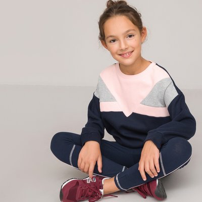 Sweat de gola redonda, em moletão LA REDOUTE COLLECTIONS