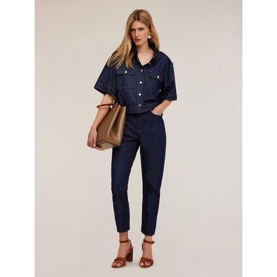 Jeans mum fit cinque tasche in tela di cotone MOTIVI