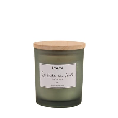 Bougie parfumée en cire de soja "balade en forêt" 280g ORNAMI