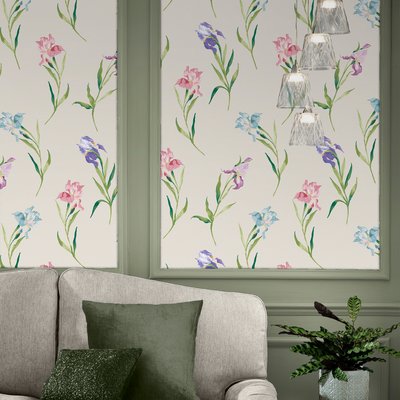 Papier peint fleur d'iris Hawling LAURA ASHLEY