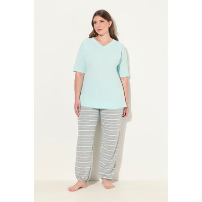 Pyjama à col en V et manches courtes, cœurs ULLA POPKEN