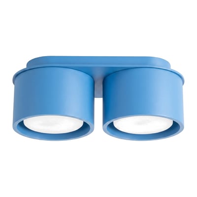 Plafonnier Aluminium Bleu Gx53 2 MODO EDEN